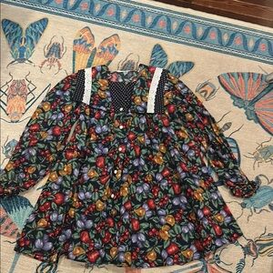 90s fruit and floral dress approx 3T